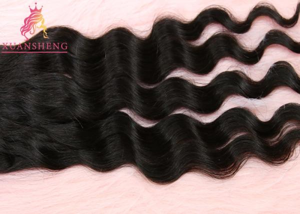 Full Cuticle Loose Wave 10A Grade 100% Indian Virgin Curly Closure