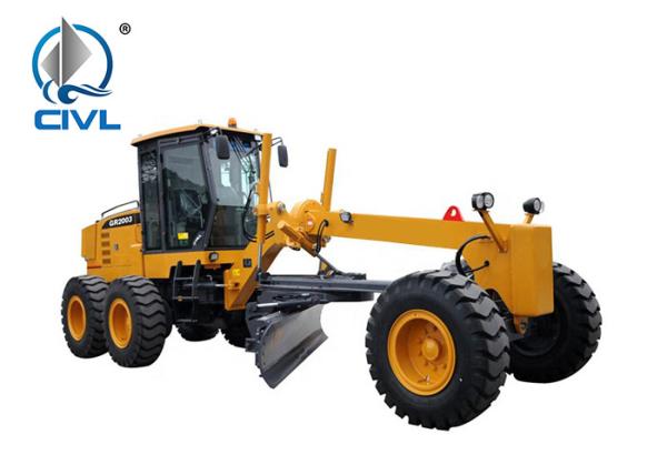 White / Yellow 11000KG Motor Grader 136HP Engine Tractive Force 61.3KN CVGR135 Grader  Road Machinery