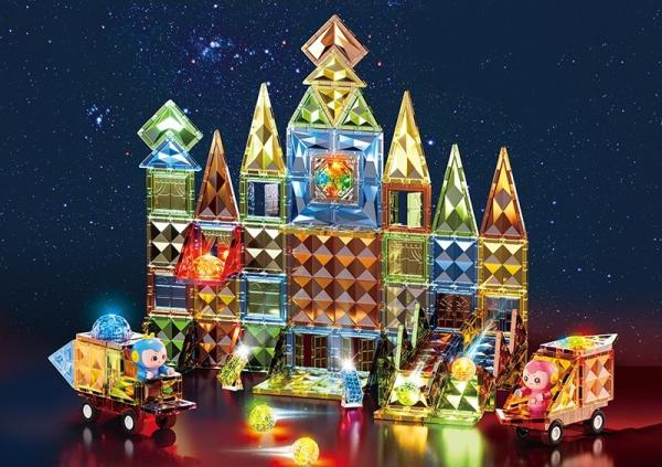 116PCS 3D Diamond Magnetic Building Blocks Set For Kids Educational Toys
