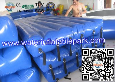 Beach Inflatable Water Park Play Mat / PVC Inflatable Floating Water Mattress
