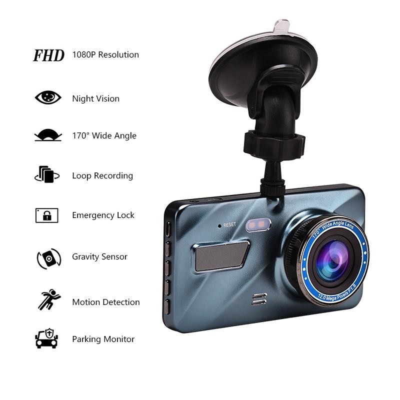 Автомобильная видеокамера WDR FHD 1080P Stream Media Mirror Dash Cam Night Version 128 ГБ
