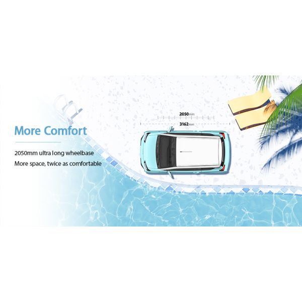 Mini coche eléctrico para adultos SUV de alta velocidad de 4 asientos con batería de litio hierro fosfato y ecológico en Pakistán