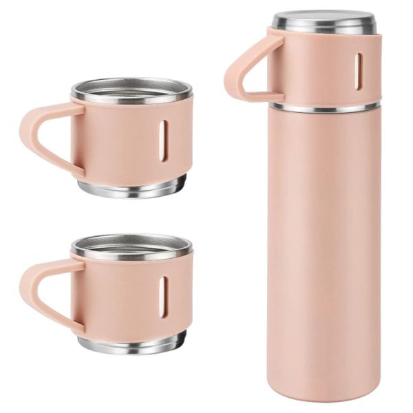 Bottle Type Vacuum Stainless Steel Travel Mug Vaccum Flask Business Cup Gift Set