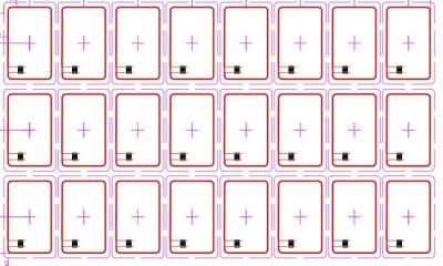 New customized size RFID Prelams, HF Contactless smart card, RFID card Inlay,13.56MHZ RFID chip for smart card