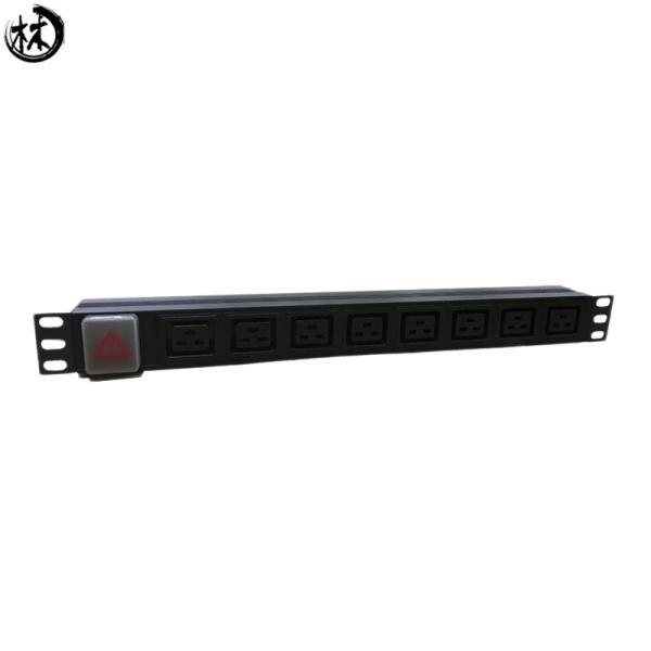 19 Inch 8 Way Socket PDU Max Output Power 2500W For Cabinet Accessories