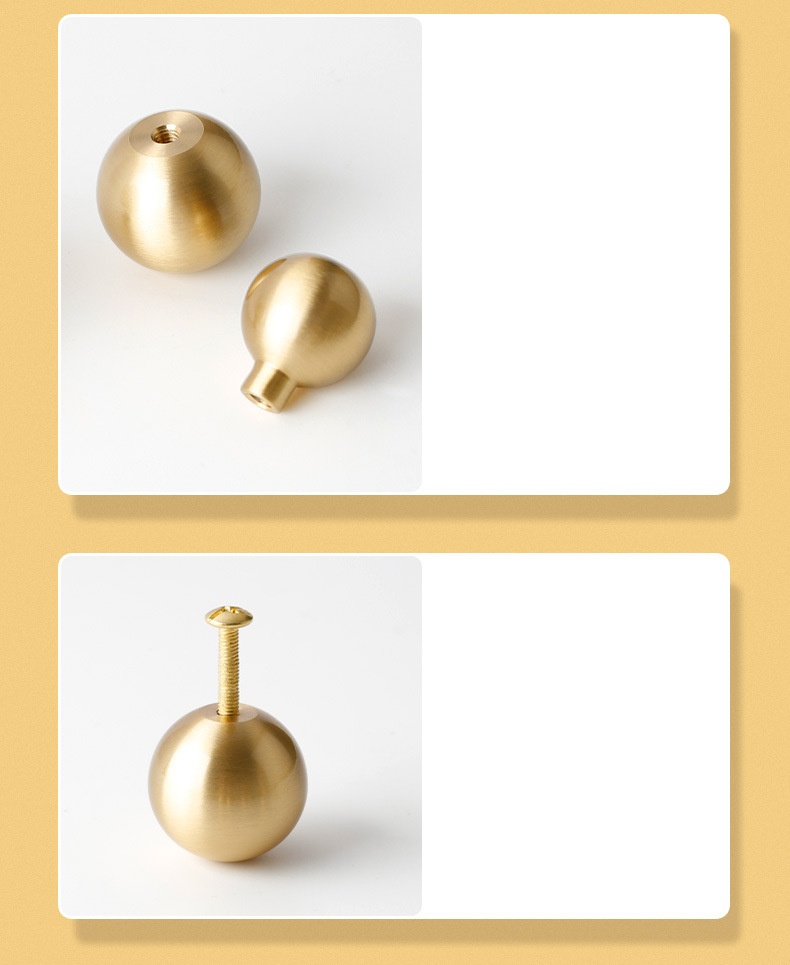 Modern Gold Tapered Brass Drawer Handles for Kitchen Bathroom Living Room Furniture Cabinets Wardrobes Bronze Doors Knobs