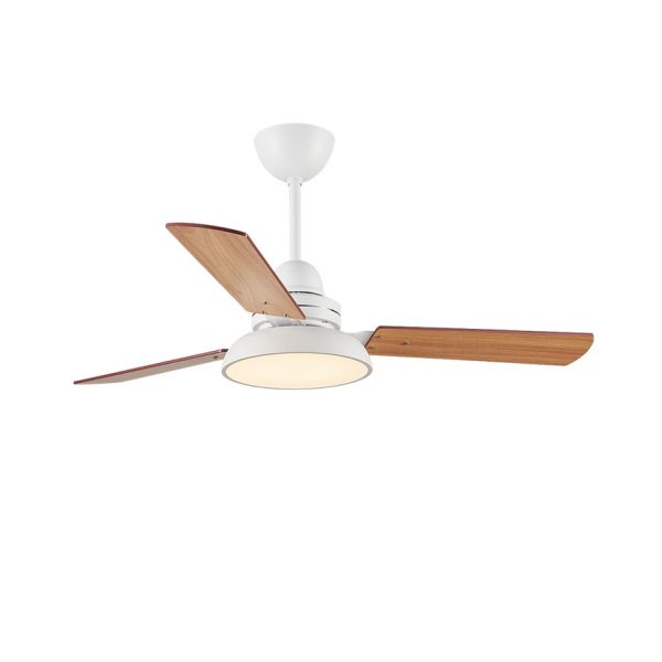 Wholesale Factory 48'' Wood Blade Black White Green Grey Body Fan with Light