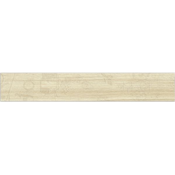 Glazed Inkjet Wood Grain Porcelain Flooring Wall Tile , Wooden Ceramic Floor Tiles