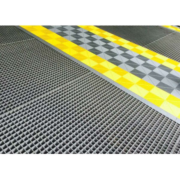 пол квадратного отверстия 38ММ пластиковый скрежеща образец желтого цвета свободный