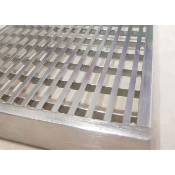 304 Stainless Galvanized Press Locked Steel Bar Gratings With Mild Steel Material