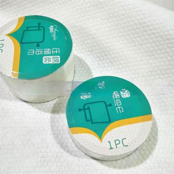 Переносное сжатое полотенце Тканое хлопковое полотенце для путешествий на открытом воздухе и пространства в прачечной