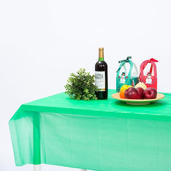 Green Disposable Table Covers 54x72 Disposable Plastic Table Covers