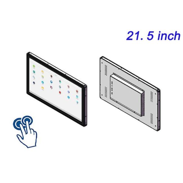 ZXTLCD Fully Enclosed Professional Touch Industrial LCD Display 21.5-inch Industrial Control Embedded Tablet