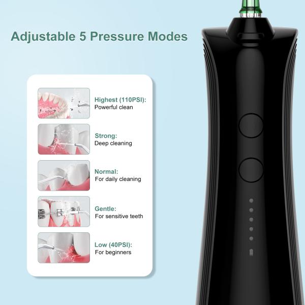 Factory Portable IPX7 Waterproof Water Flosser Mini Cordless Oral Irrigator Water Teeth Cleaner for Travel Home