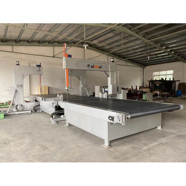 Automatic Sponge Vertical High Precision Edge Trimming Machine For Foam Cutting to Slabs Strips