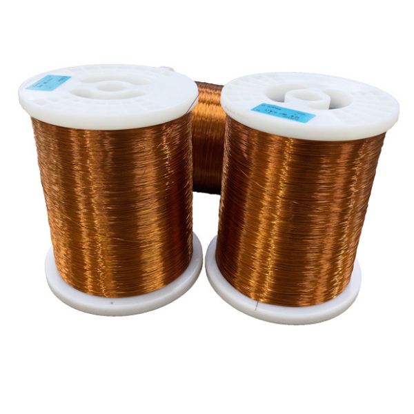 Non Weldable Enameled Copper Winding Wire 0.1mm - 2.20mm Overcoat Polyamide