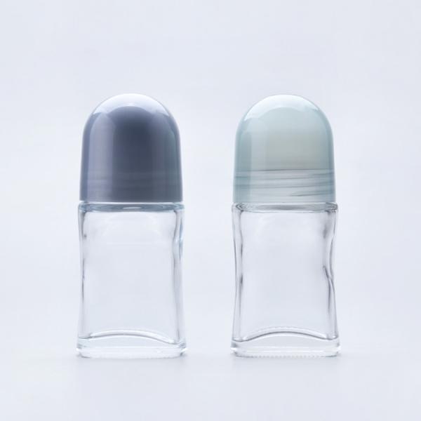 Height 110mm Glass Roll On Bottle Custom Color 50ml Roll On Bottle
