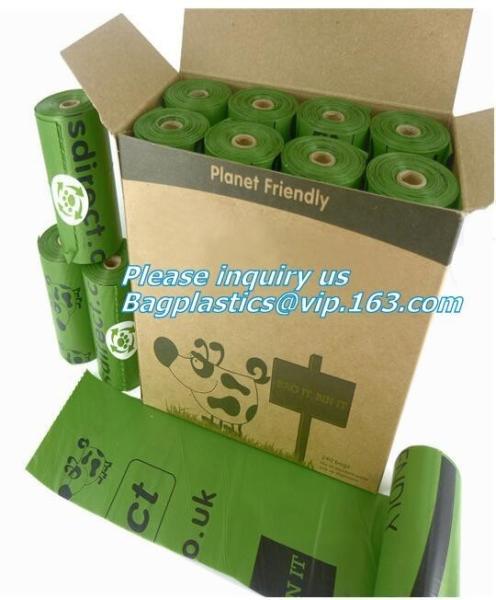 Compostable Bag For Dog Poop Drawstring Holder Custom Dogs Poop Bag Dispenser, Scented Dog Poop Bag Compostable Puppies