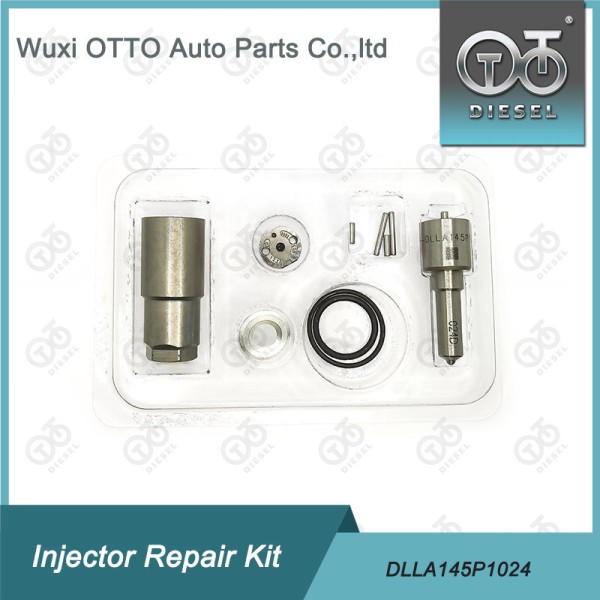 Denso Diesel Injector Repair Kit with DLLA145P1024 Nozzle for 23670-0L010 Model in High-speed Steel