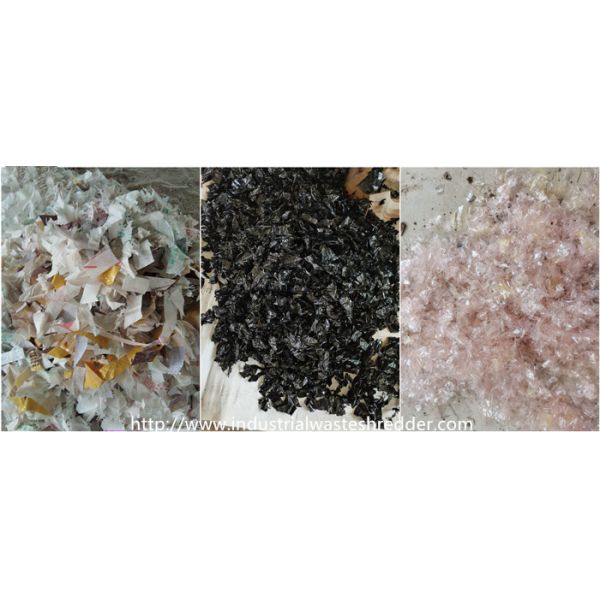 Longueur en plastique 1200mm de lames de défibreur de rebut des sacs 8P de films de PVC de PE de pp