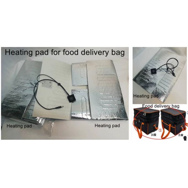 12v Clothes Heating Pads 70x58cm For Pizza Food Delivery Package