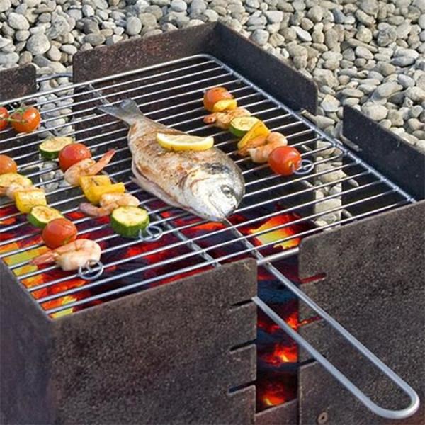 Fogo de aço pre oxidado Pit And Grill Charcoal Burning de Corten do quadrado