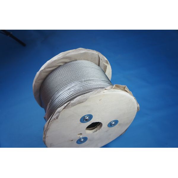 Galvanized Steel Aircraft Cable 1/16 Diameter 3000m Length with 1770 MPa Tensile Strength for Safety Protection