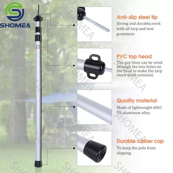 Custom RV Awning Retractable Aluminum Support Rod