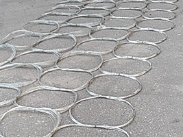 0.4-0.9mm Invisible Black Tank Barrier Wire Mesh Anti Tank Barrier Net for Battlefield Defense