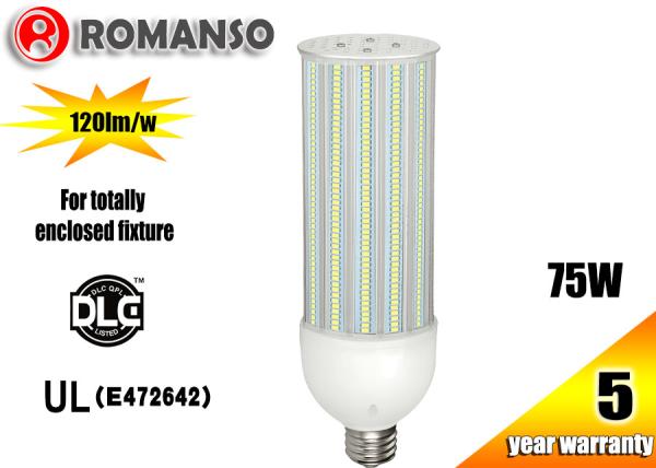 75w Outdoor Led Street Light Bulbs , 180 Degree Corn Bulb E27 E39