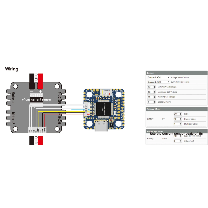 mateksys matek f405-minite flight controller 20xmm/30.5x mounting support blackbox/baro air unit ardupilot/bf/inav