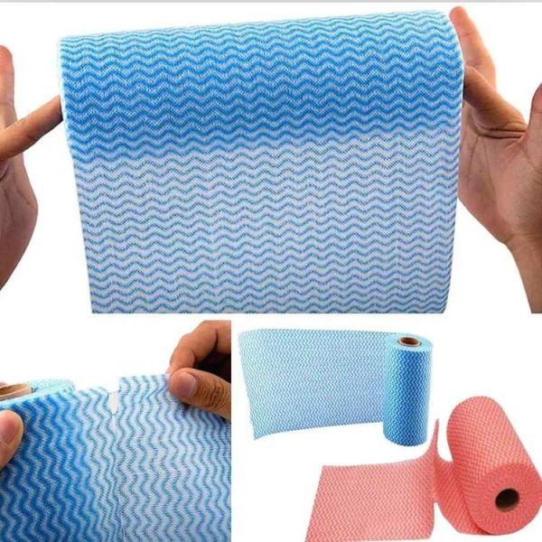 Ropa de cocina desechable multicolor toallitas para limpieza práctico no tóxico