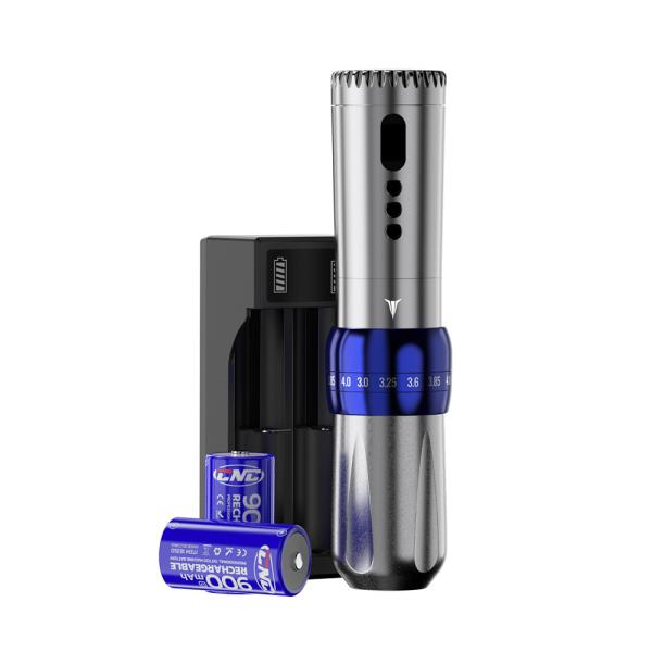 P6 Pro CNC Tattoo Machine Wireless Rotary Tattoo Pen Stroke Adjustable 2 Batteries