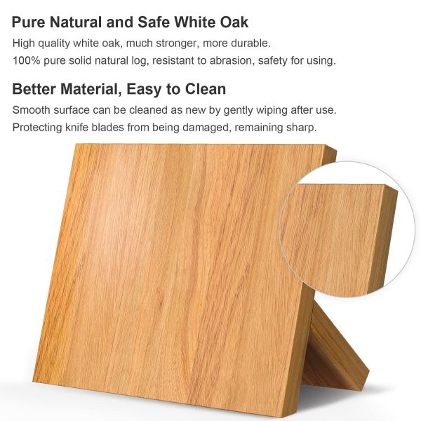 Организационный магнитный бамбуковый деревянный нож для кухонного прилавка