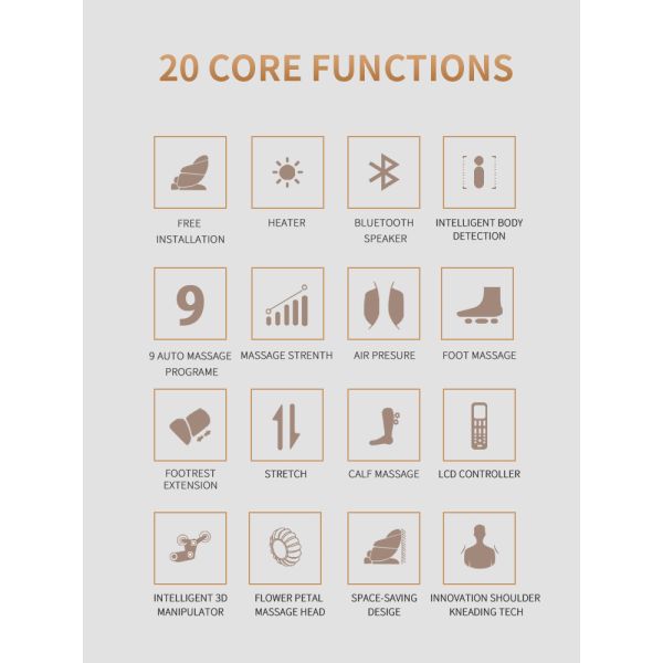 3d Zero Gravity Massage Chair PU ROHS Electric Full Body Shiatsu Massage Chair Dolby