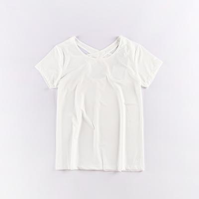 Stockpapa QUICK DRY Short Sleeve Loose Gym Crop Tops Yoga T-shirts Sportswear Workout Tee For Ladies