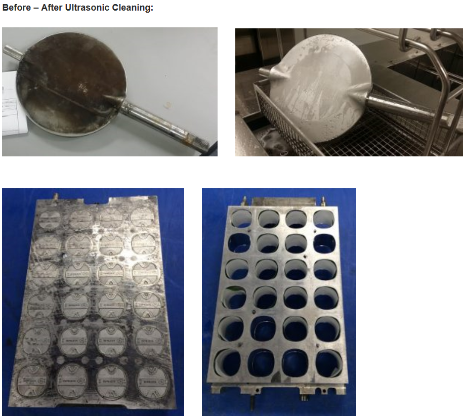 2 Tank Ultrasonic Cleaning Equipment 266L , Injection Mold Cleaning Machine