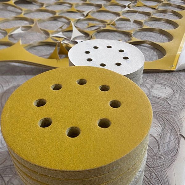5 inch/125 mm Hook Loop Discs Yellow-120 Grit Sanding Pad Disc for Orbital Sander