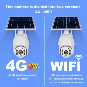 4G câmera solar Pan Tilt Outdoor Dome Camera sem fio do CCTV Powerd