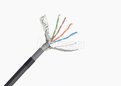 Cabo estável do desempenho SFTP Cat5e, par Lan Cable do fio 4 de 500m 0.5mm CCA CAT5E