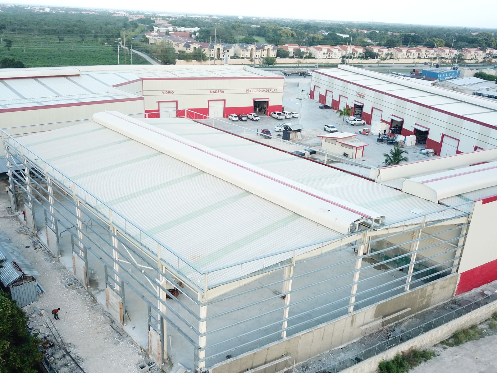 Проработка керамической черепицы Преfabricated Steel Structure Building