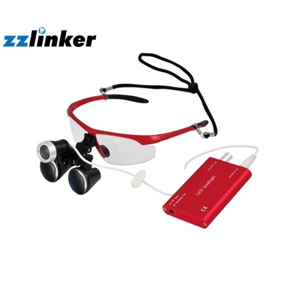 Hygiene Adjustable Dental Loupes 3.5 Dental Headlamp included 0.85kg/pc Metal Package