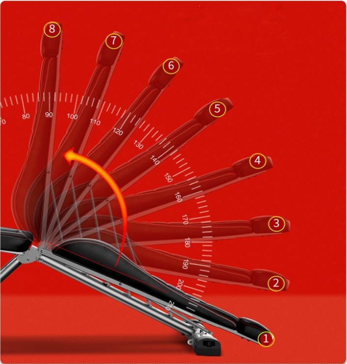 15kgs Commercial Workout Training Equipments Adjustable Weightlifting Bench