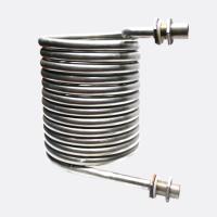 Tipo Titanium permutador de calor da bobina de evaporador do aquário do tubo