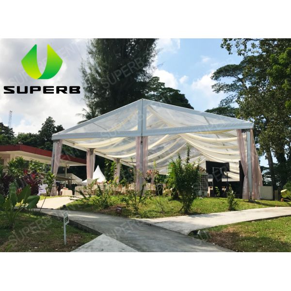 Outdoor 100km/H Wind Load Waterproof Wedding Tent with 20x20m Clear Roof