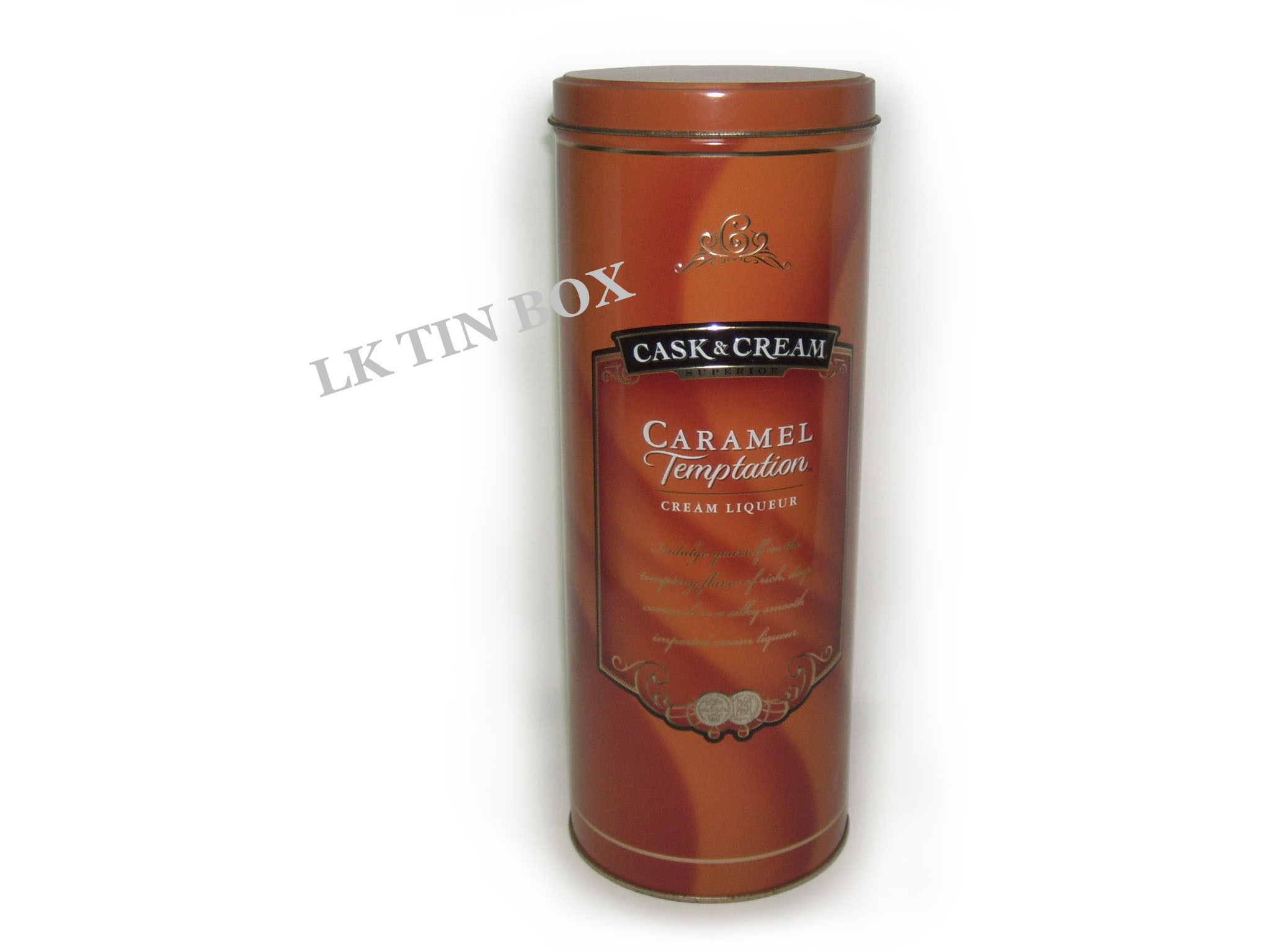 Christmas Spirit Vodka Wine Tin Box Packaging , metal storage tins