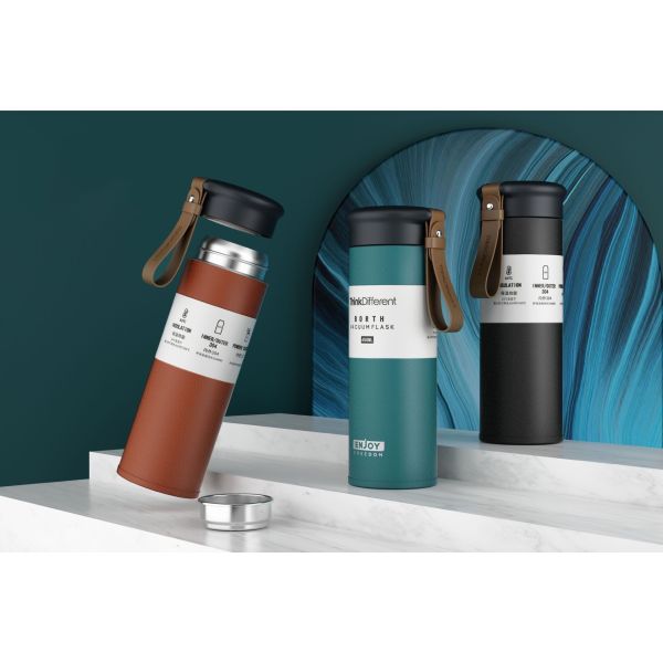 Insulated Thermo Metal Flask Water Bottle Water Canteen Stainless Steel For Hot Or Cold Drink