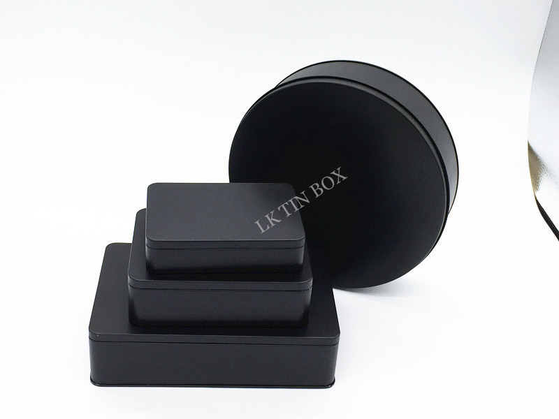 Premium Large Rectangular Metal Tin Box With Double sides Print With Flush Lid