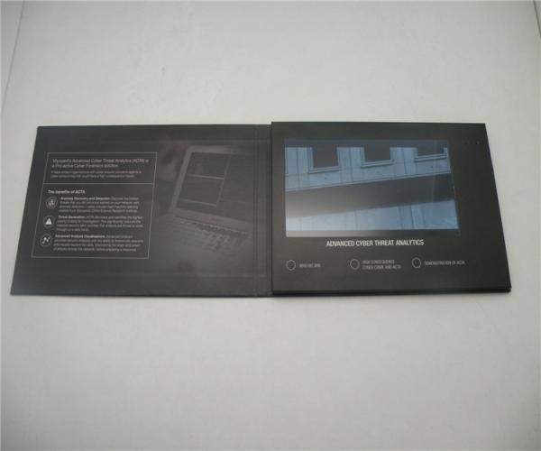 TFT PU LEATHER A5 LCD VIDEO CARD / LCD VIDEO BROCHURE For PROMOTION