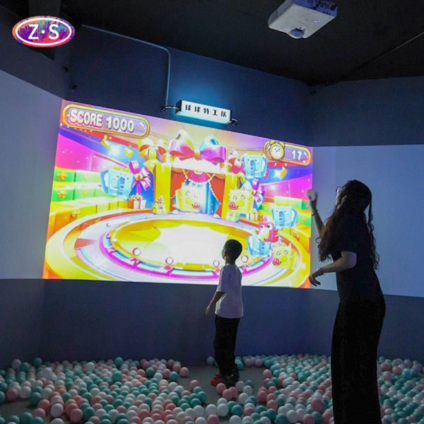 Magic Interactive Wall Projection Games Dynamic Immersive Ball-throwing Display
